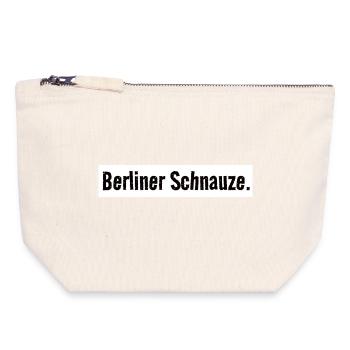 Chemise à museau de Berlin Simple Capitole - Pochette zippée en toile 18 x 19 cm - blanc naturel - Devant