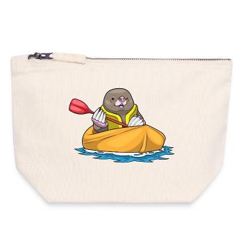Mole Small Boat - Canvas Zip Pouch 18 x 19 cm - nature - Front