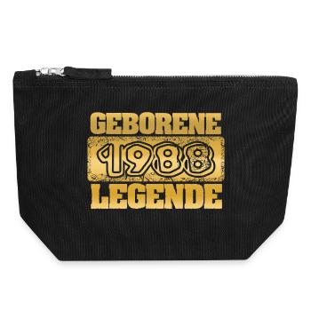Citation 1988 - Pochette zippée en toile 18 x 19 cm - noir - Devant
