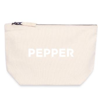 Pepper ist dein Name Original Oldschool 90es - Canvas Reißverschluss-Täschchen (18 x 19 cm) - Naturweiß - Vorne