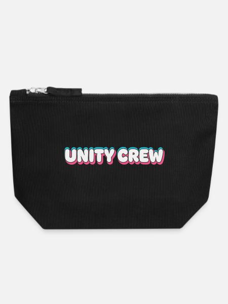 Unity Crew Graffiti Color Bubble - Canvas Zip Pouch 18 x 19 cm - black