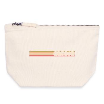 Nom Gregor - Pochette zippée en toile 18 x 19 cm - blanc naturel - Devant