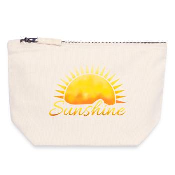 Sunshine - Canvas Zip Pouch 18 x 19 cm - nature - Front