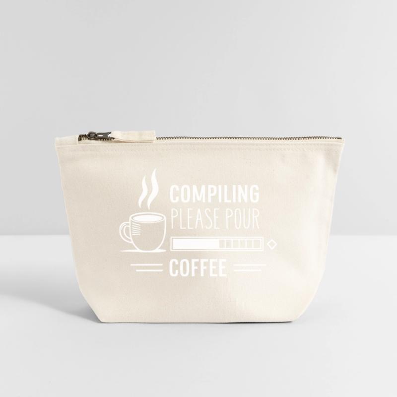 Les programmeurs génèrent du code à partir de café Pochette zippée en toile 18 x 19 cm