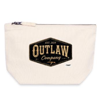 Outlaw Company Vintage Patch - Canvas Zip Pouch 18 x 19 cm - nature - Front