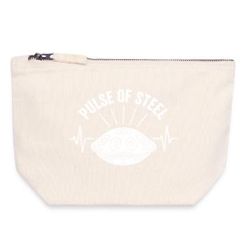 Pulse Of Steel Handpan - Canvas Zip Pouch 18 x 19 cm - nature - Front