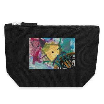 Gold Fountain - Canvas Zip Pouch 18 x 19 cm - black - Front