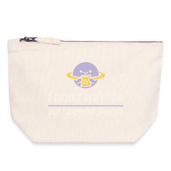 Existential humor, nihilism, humor, - Canvas Zip Pouch 18 x 19 cm - nature - Front