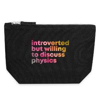 Physics - Canvas Zip Pouch 18 x 19 cm - black - Front