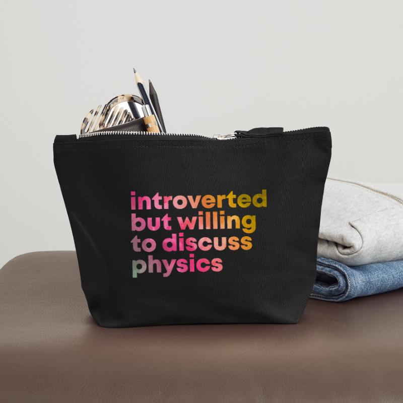 Physics Physics Physics Canvas Zip Pouch 18 x 19 cm