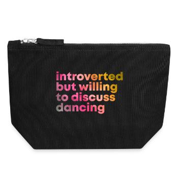 Dancer - Canvas Zip Pouch 18 x 19 cm - black - Front