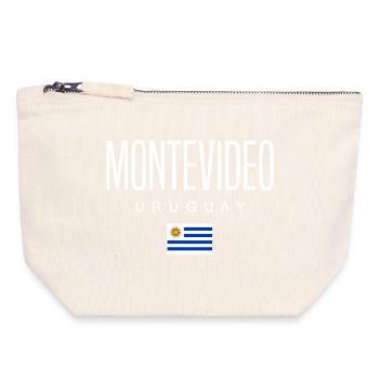Montevideo Uruguay Uruguayer - Canvas Reißverschluss-Täschchen (18 x 19 cm) - Naturweiß - Vorne