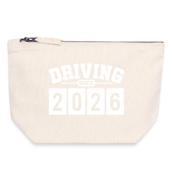 Driving License 2026 Driving Test Driving License Test - Canvas Zip Pouch 18 x 19 cm - nature - Front