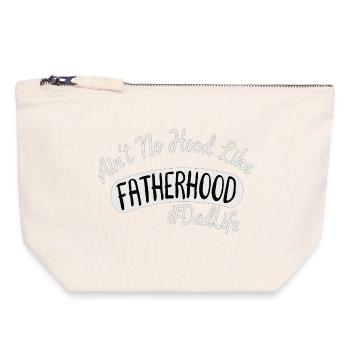 Vater Spruch DadLife Fatherhood - Canvas Zip Pouch 18 x 19 cm - nature - Front