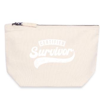 Certified Survivor - Canvas Zip Pouch 18 x 19 cm - nature - Front