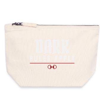 Dark Rules Apply – Alternative Lifestyle - Canvas Zip Pouch 18 x 19 cm - nature - Front