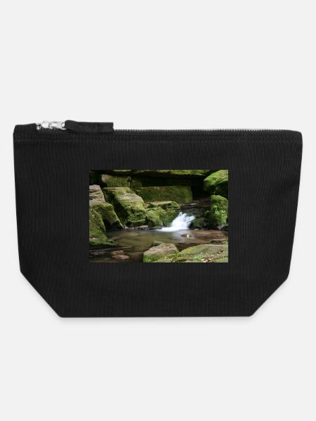 MONBACH DANS LE NORD DE LA FORÊT-NOIRE - Pochette zippée en toile 18 x 19 cm - noir