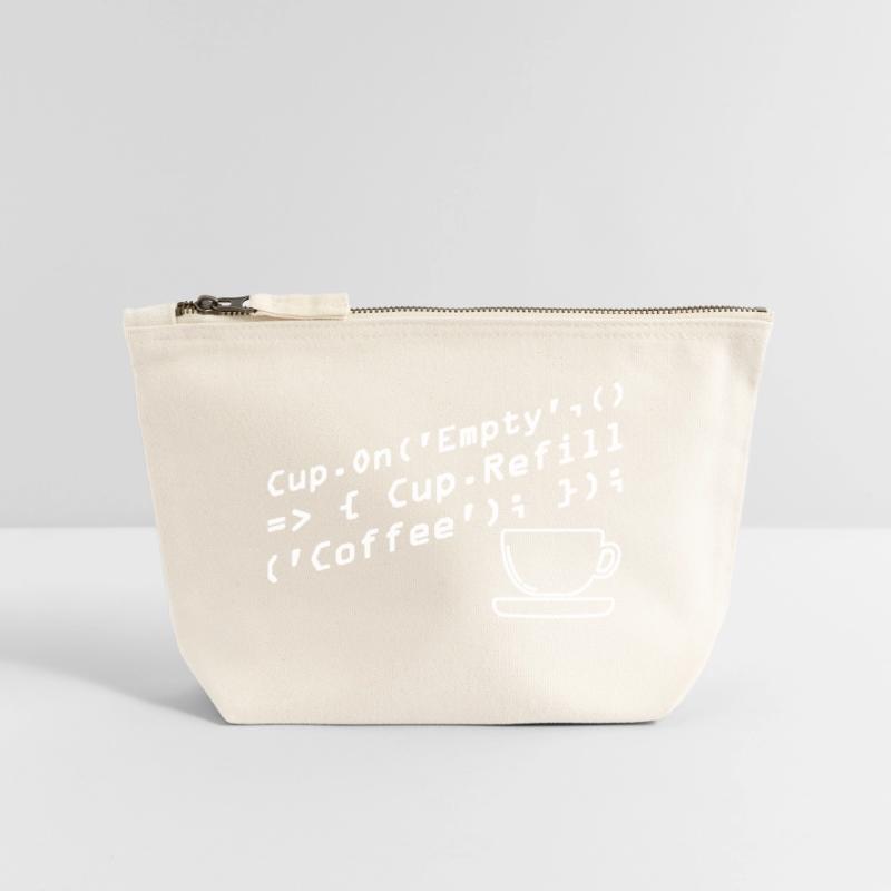 Les programmeurs génèrent du code à partir de café Pochette zippée en toile 18 x 19 cm