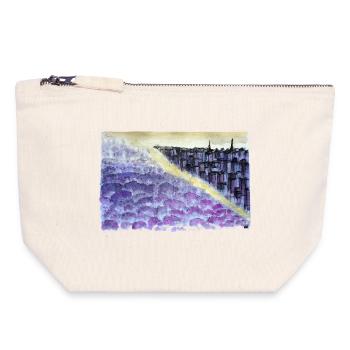Purple City Dusk Overlook - Canvas Zip Pouch 18 x 19 cm - nature - Front