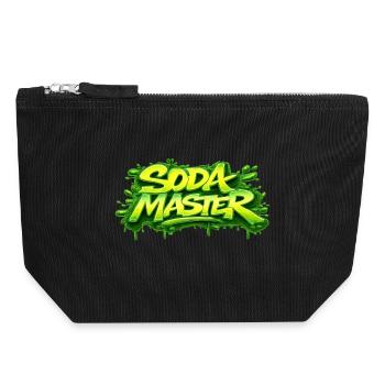 SODA MASTER - Canvas Zip Pouch 18 x 19 cm - black - Front