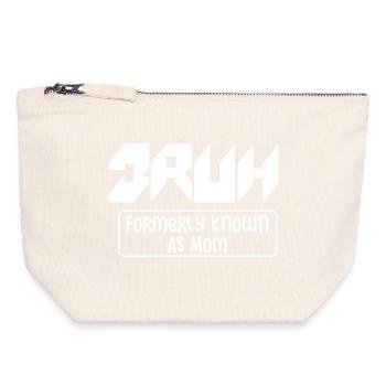 Blocky Retro Formerly Known as Mom - Canvas Zip Pouch 18 x 19 cm - nature - Front