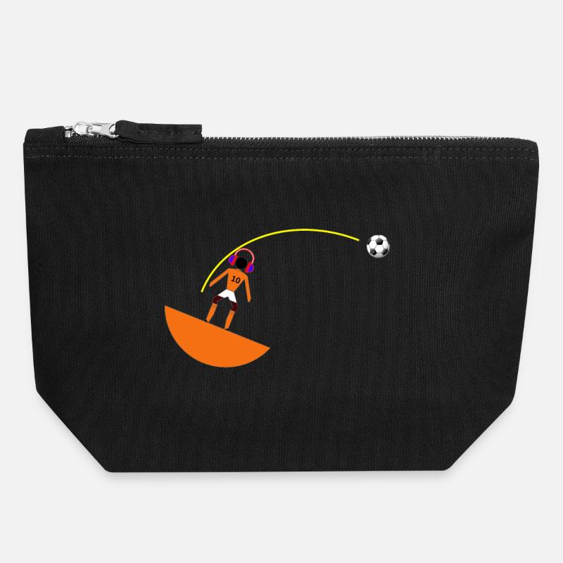 Subbuteo DJ - Canvas Reißverschluss-Täschchen (18 x 19 cm) - Schwarz