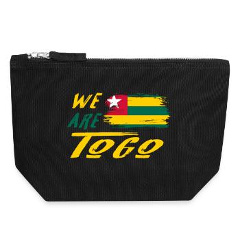 We are Togo - Canvas Zip Pouch 18 x 19 cm - black - Front