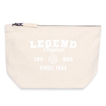 Birth Year Legend Since 1984 - Canvas Zip Pouch 18 x 19 cm - nature - Front