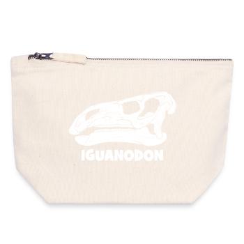 Iguanodon Fossil - Canvas Zip Pouch 18 x 19 cm - nature - Front