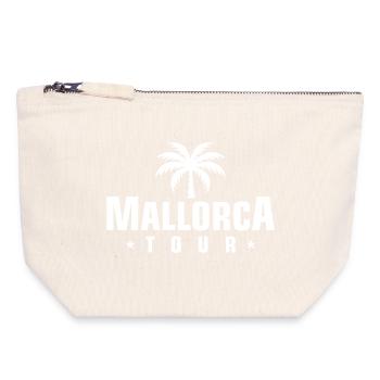 Mallorca Tour - Canvas Reißverschluss-Täschchen (18 x 19 cm) - Naturweiß - Vorne