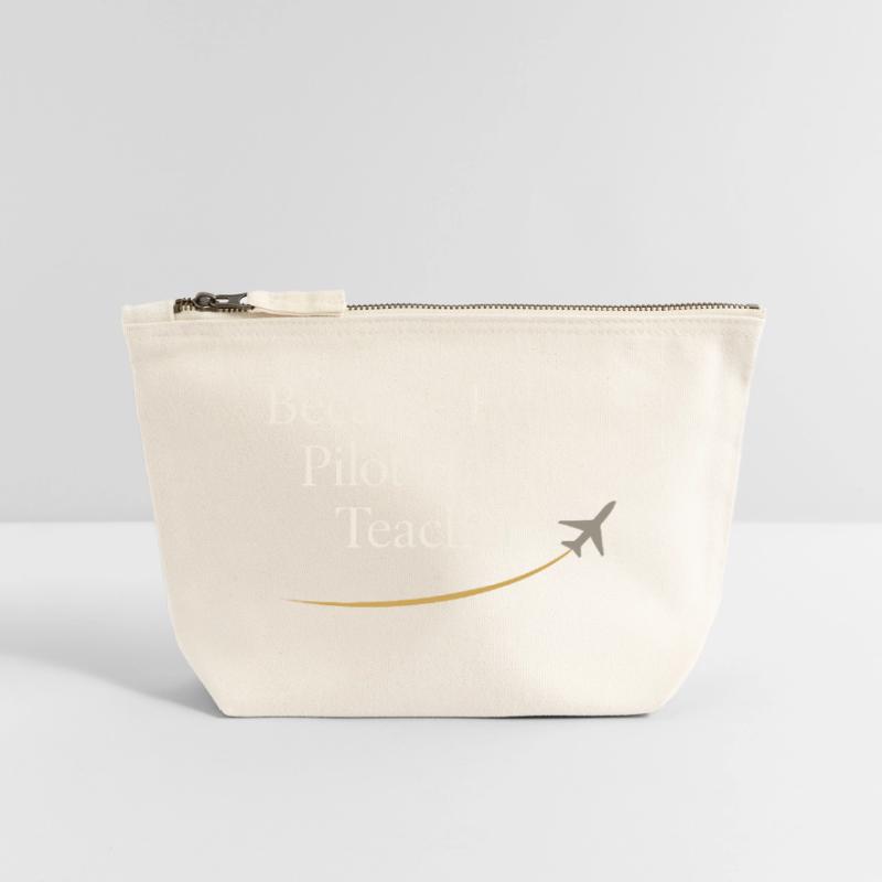 Fluglehrer Cfi Pilot Luftfahrtlehrer Canvas Reißverschluss-Täschchen (18 x 19 cm)