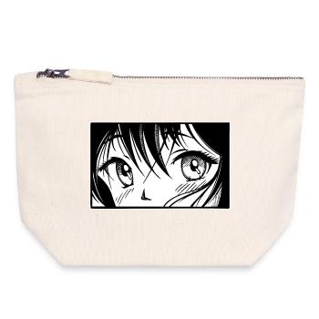 Comic Anime Manga Japanese Cartoon Animation - Canvas Zip Pouch 18 x 19 cm - nature - Front