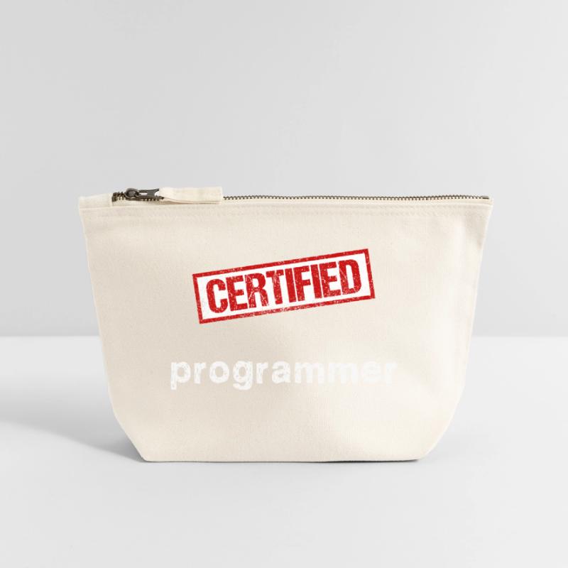 Programmierer Canvas Reißverschluss-Täschchen (18 x 19 cm)