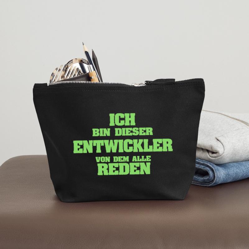 Developer as a profession Canvas Zip Pouch 18 x 19 cm