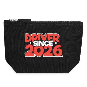 Driving License 2026 Driving Test Driving License Test - Canvas Zip Pouch 18 x 19 cm - black - Front