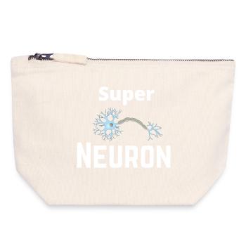 Super Neuron Network - Canvas Zip Pouch 18 x 19 cm - nature - Front