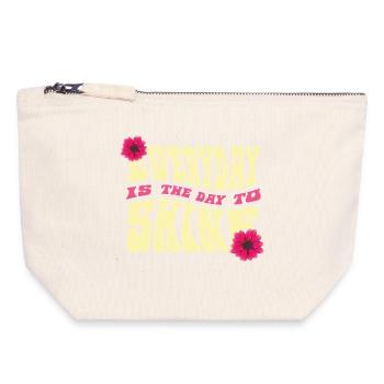 Radiate every day Design - Canvas Zip Pouch 18 x 19 cm - nature - Front