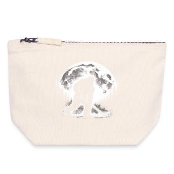Bigfoot Feldhockey - Canvas Reißverschluss-Täschchen (18 x 19 cm) - Naturweiß - Vorne
