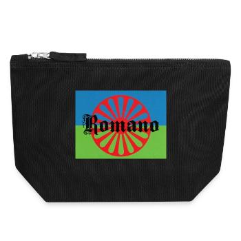 Lennyromanoflag - Canvas Zip Pouch 18 x 19 cm - black - Front