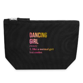 Dancer - Canvas Zip Pouch 18 x 19 cm - black - Front
