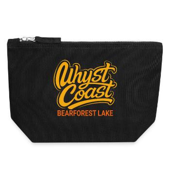 Uhyst Coast Spree Bärwalder See Bearforest Lake yl - Canvas Reißverschluss-Täschchen (18 x 19 cm) - Schwarz - Vorne