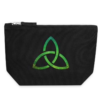 Celtic Knot - Canvas Reißverschluss-Täschchen (18 x 19 cm) - Schwarz - Vorne