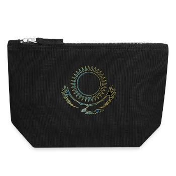 Kazakhstan Adler noble - Canvas Zip Pouch 18 x 19 cm - black - Front