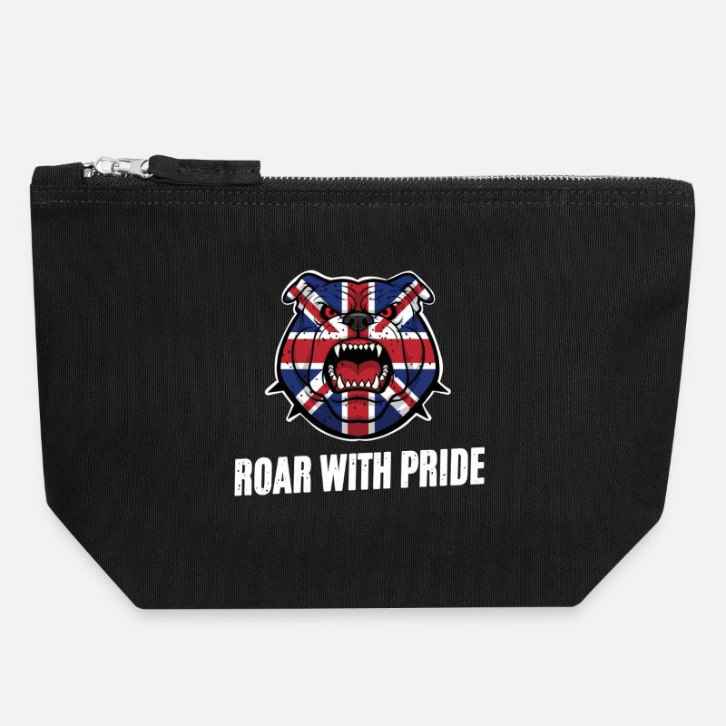 British pride - Canvas Zip Pouch 18 x 19 cm - black