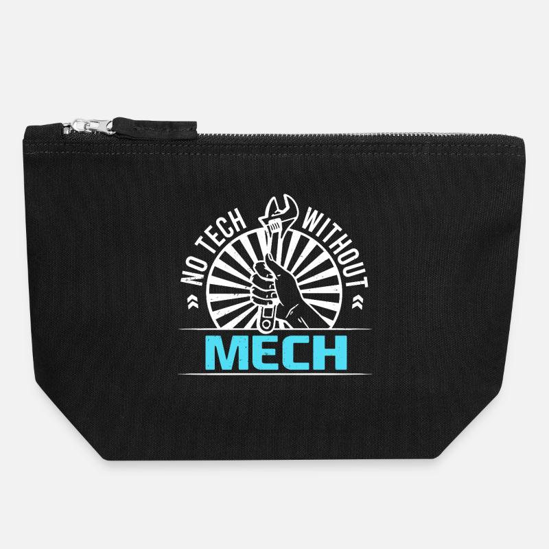 Mechanical Engineering Mechanical Engineer - Canvas Zip Pouch 18 x 19 cm - black