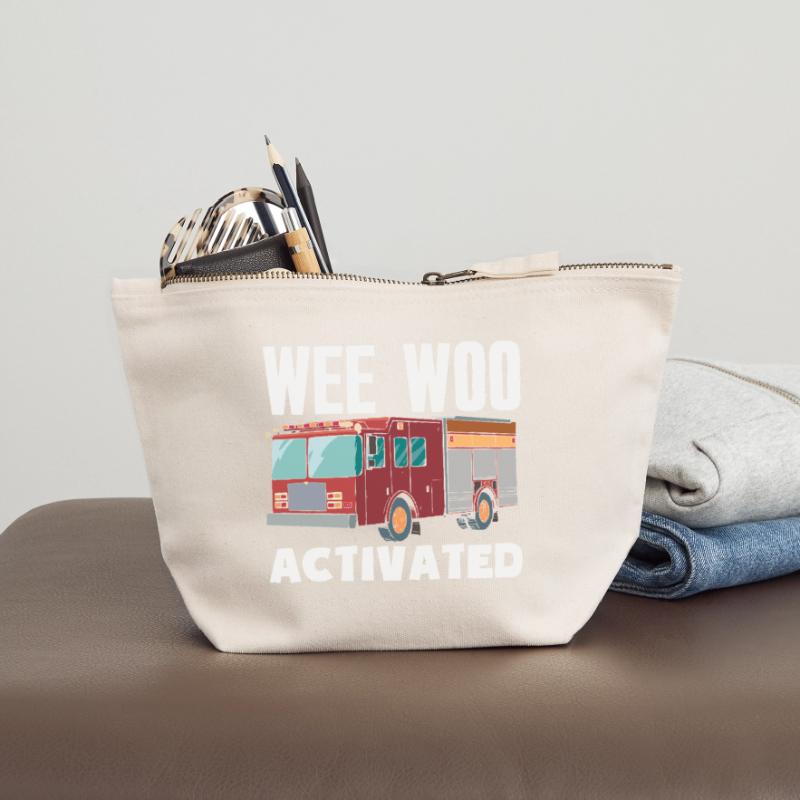 Wee Woo Squad Fire Tiny Firefighter Canvas Zip Pouch 18 x 19 cm