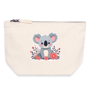 Koala - Canvas Zip Pouch 18 x 19 cm - nature - Front