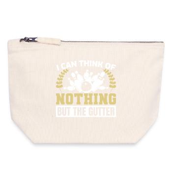 Blague drôle de melon - Pochette zippée en toile 18 x 19 cm - blanc naturel - Devant