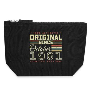 légendaire Depuis Octobre 1961 | octobre 1961 - Pochette zippée en toile 18 x 19 cm - noir - Devant