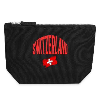 Switzerland - Canvas Reißverschluss-Täschchen (18 x 19 cm) - Schwarz - Vorne